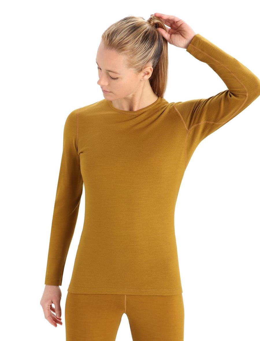 Clove Icebreaker Merino 260 Tech Long Sleeve Crewe Thermal Top Women\'s Base Layers | AU 1920LISH